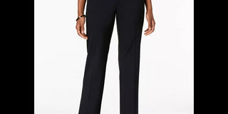 Charter Club Women's Solid Trousers Black Size 10 Petite