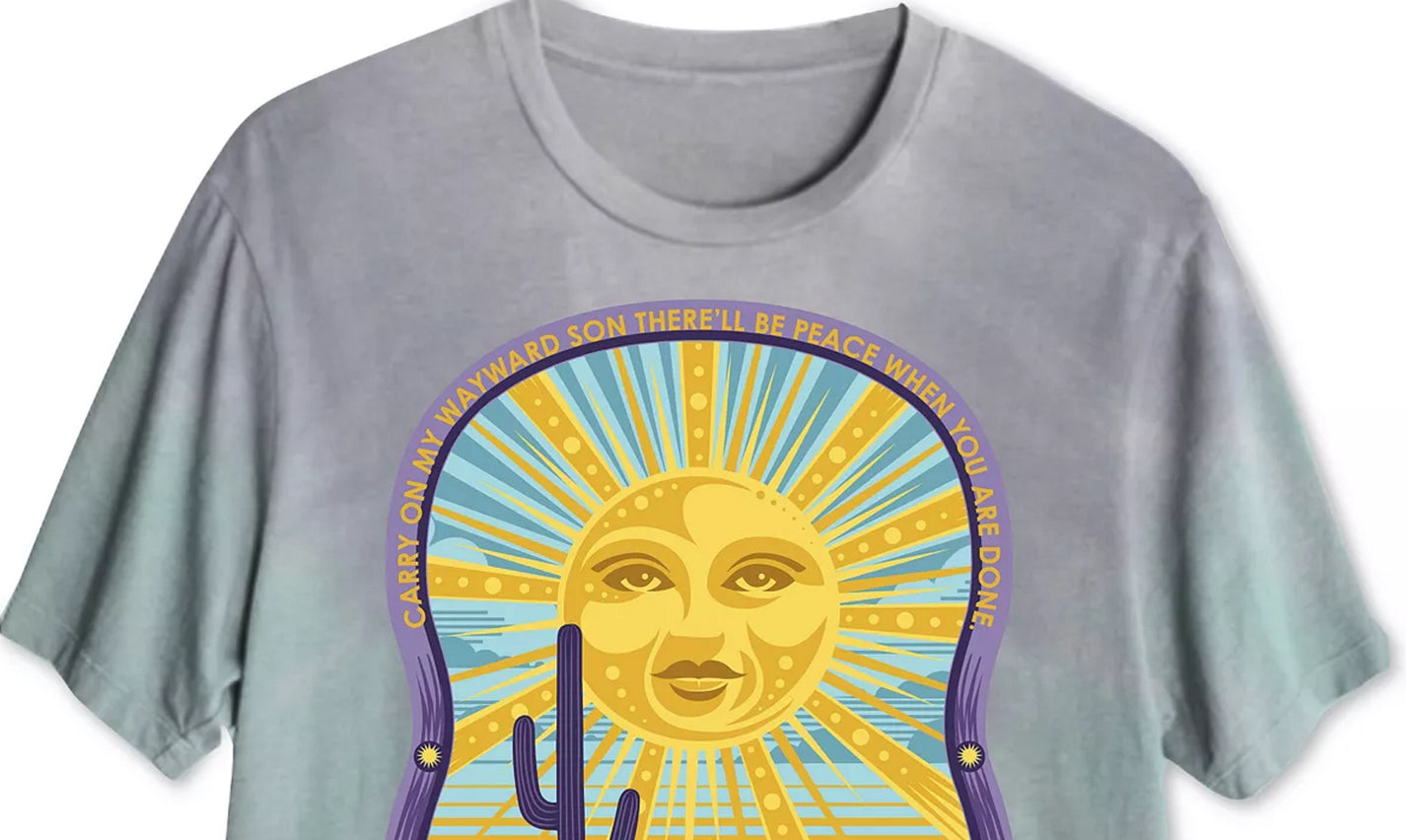 Hybrid Men's Wayward Son Graphic T Shirt Blue Size X-Large