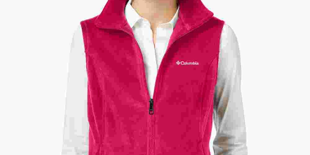 Columbia Women's Benton Springs Fleece Vest Pink Size X-Small