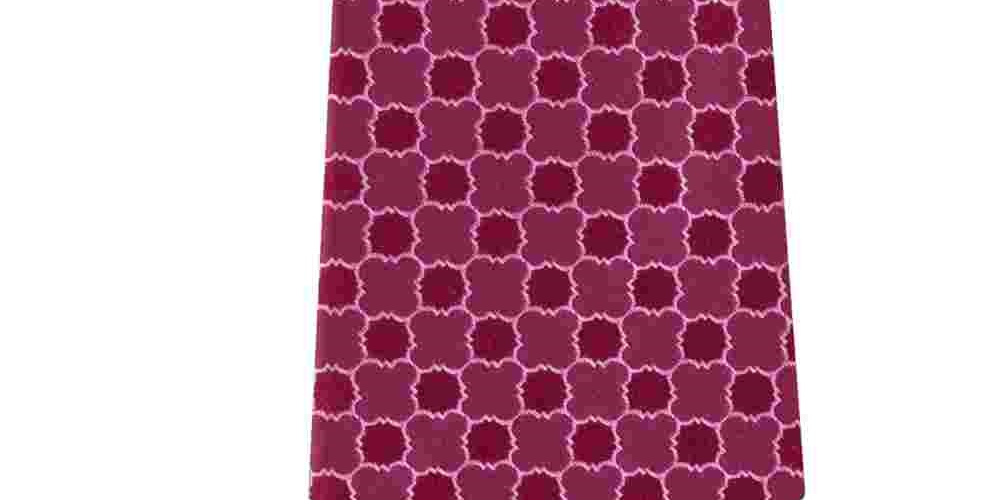 Calvin Klein Men's Lattice Medallion Silk Business Neck Tie Red Size Regular