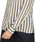 INC International Concepts Women's Striped Button Down Shirt Green Size X-Small