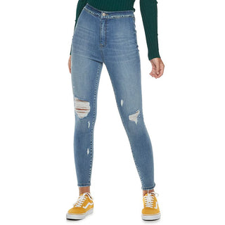 Rewash Junior's Super High Waist Vixen Jeggings Blue Size 7