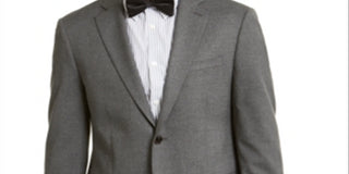 Calvin Klein Men's Single Breasted Stretch Heather Slim Fit Stretch Suit Separate Gray Size 42