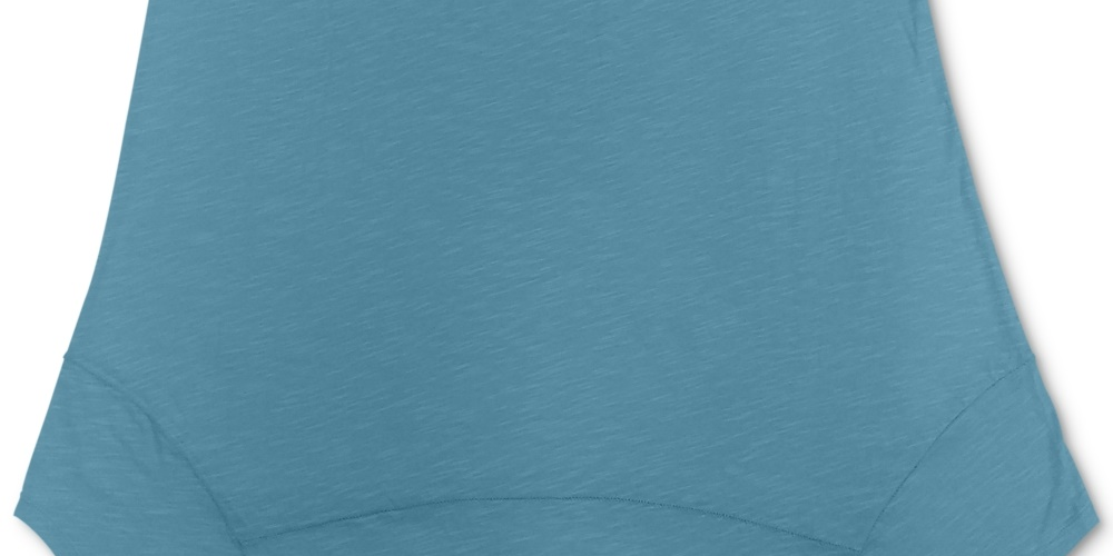 Style & Co Women's Handkerchief-Hem Tank Top  Blue Size X-Large