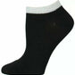 INC International Concepts Women's Metallic Knit Casual Ankle Socks Black Size 9-11