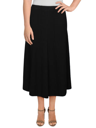 Anne Klein Women's Womens Stretch Lined Skirt Black Size Large