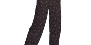 1.STATE Women's Paisley Spaghetti Strap Straight Leg Romper Black Size XX-Small