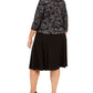 Jessica Howard Women's Long Sleeve MIDI Dress Black Size 18W