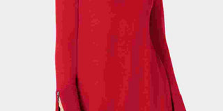 Alfani Women's Ribbed Tunic Sweater Red Size Small