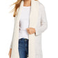 Style & Co Women's Petite Sherpa Cardigan White Size P/XL