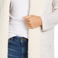 Style & Co Women's Petite Sherpa Cardigan White Size P/XL