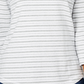 Karen Scott Women's Petite Striped 3/4-Sleeve Sweatshirt Grey Size P/XL