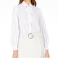 INC International Concepts Women's Petite Tweed Mini Skirt White Size 4 Petite