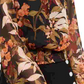 INC International Concepts Women's Smocked Peasant Top Black Size Small