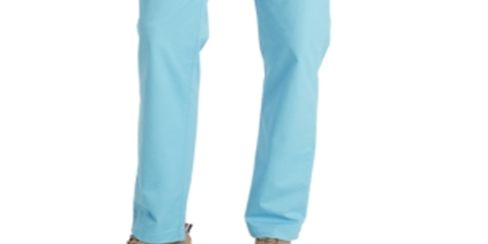 Tommy Hilfiger Men's Th Flex Stretch Custom Fit Chino Pant Blue Size 33X32