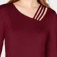 INC International Concepts Women's Cutout-Detail Top Red Size X-Small