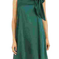 Robbie Bee Women's Sleeveless Cowl Neck Above The Knee Fit + Flare Evening Dress Green Size 14 Petite