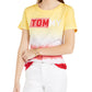 Tommy Hilfiger Women's Logo Graphic Short Sleeve Crew Neck T-Shirt Top -Black/White Size XX-Large