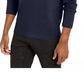 INC  International Concepts Men's Pieced Quarter Zip Hoodie Blue Size Small
