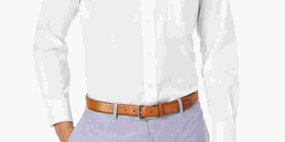 Club Room Men's Big & Tall Classic Regular Fit Dress Shirt  White Size 17