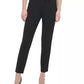 Calvin Klein Women's Button Front Straight Leg Pants Black Size 4