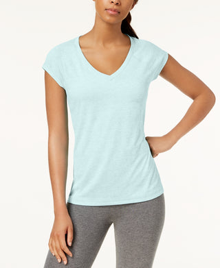 Ideology Women's Running Fitness T-Shirt Blue Size X-Small