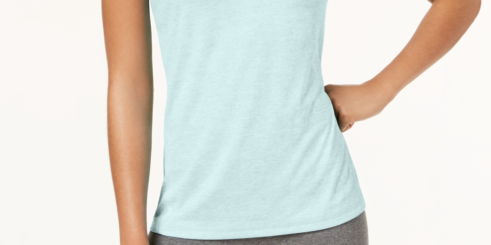 Ideology Women's Running Fitness T-Shirt Blue Size X-Small