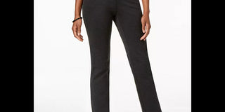 Charter Club Women's Heathered Knit Pants Gray Size 22X5