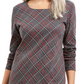Karen Scott Women's Holly Plaid Embellished Top Red Size XX-Large