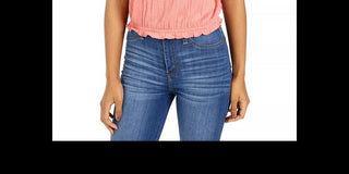 Crave Fame Junior's Off The Shoulder Peasant Top Pink Size Large