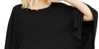 Alfani Women's Draped Popover Top Black Size Small