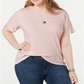 Tommy Hilfiger Women's Logo Graphic T-Shirt Pink Size 2X