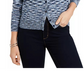 Charter Club Women's Space Dyed Button Cardigan Blue Size X-Small