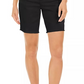 Style & Co Women's Raw Edge Bermuda Shorts Black Size 8