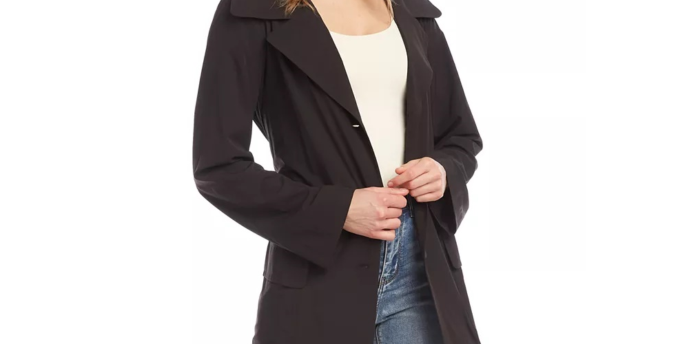 Karen Kane Women's Packable Travel Jacket  Black Size Small