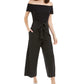 Maison Jules Women's Off The Shoulder Jumpsuit Black Size Small
