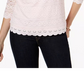 Charter Club Women's 3/4 Sleeve Lace Top White Size X-Small