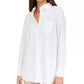 Alfani Women's Long Sleeve Knit Button Front Top White Size Petite Medium