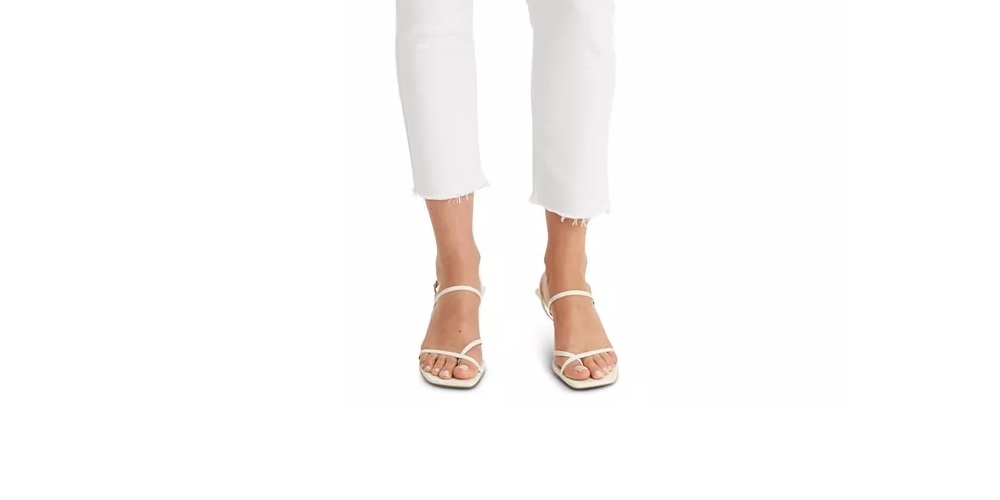 Levi's Women's Classic Button Front Skinny Ankle Jeans White Size 10