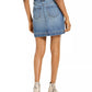 INC International Concepts Women's Studded Jean Skirt Blue Size 8