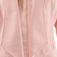 Anne Klein Women's Textured Drape Front Jacket Pink Size Medium