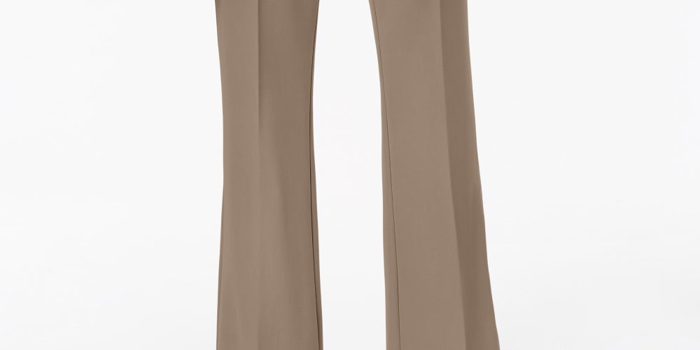 Alfani Women's Curvy Bootcut Pants Brown Size 16