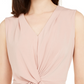 Alfani Women's Twist-Front Sleeveless Top Pink Size Large