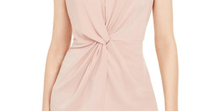Alfani Women's Twist-Front Sleeveless Top Pink Size Large