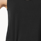 JM Collection Women's Scoop Neck Tank Top Black Size Small