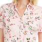 Karen Scott Women's Cotton Floral-PrinT-Shirt Pink Size Small