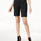 INC International Concepts Women's Studded Mid-Rise Bermuda Shorts Black Size 4