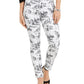 Charter Club Women's Printed Skinny Ankle Jeans White Size 10