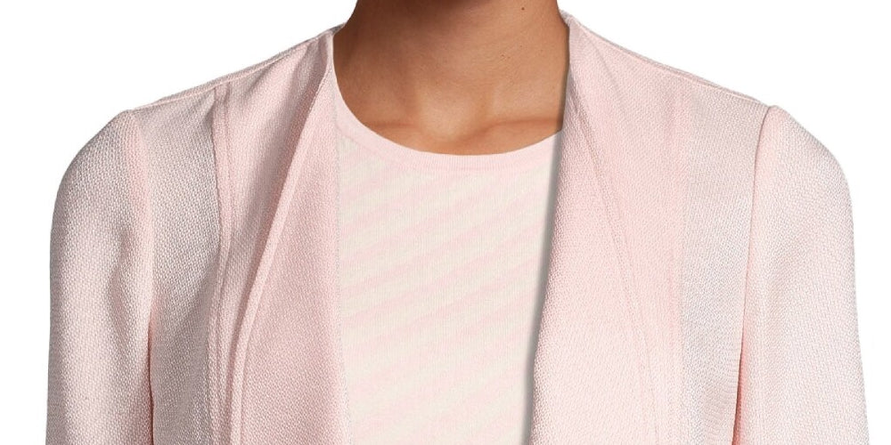 Anne Klein Women's Pink Solid Blazer Jacket Pink Size X-Large