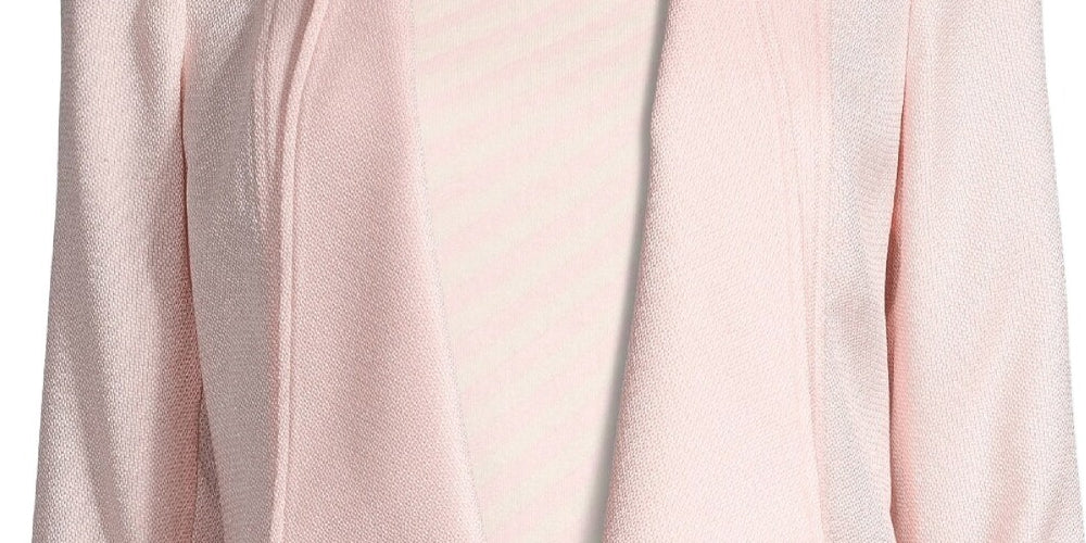 Anne Klein Women's Pink Solid Blazer Jacket Pink Size X-Large